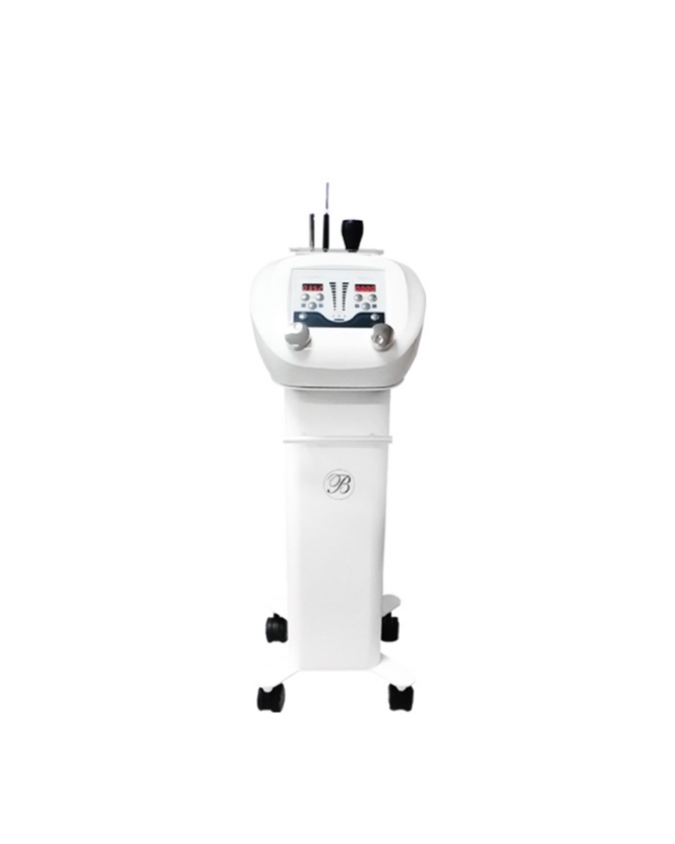 Cryo Derm cryo and ion-infusion device with two handpieces on a white background